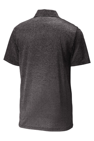 Sport-Tek Ombre Heather Polo (Iron Grey/ Black)