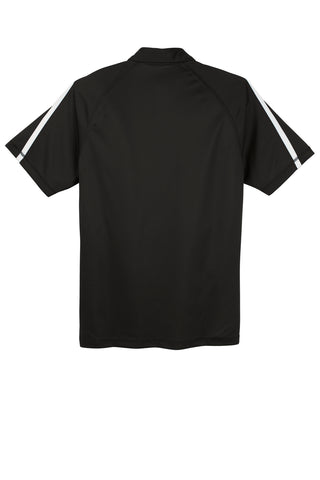 Sport-Tek PosiCharge Micro-Mesh Colorblock Polo (Black/ White)