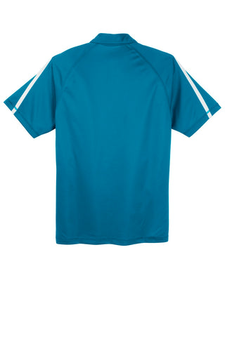 Sport-Tek PosiCharge Micro-Mesh Colorblock Polo (Blue Wake/ White)