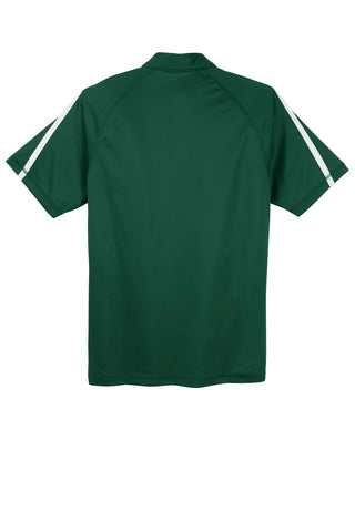 Sport-Tek PosiCharge Micro-Mesh Colorblock Polo (Forest Green/ White)