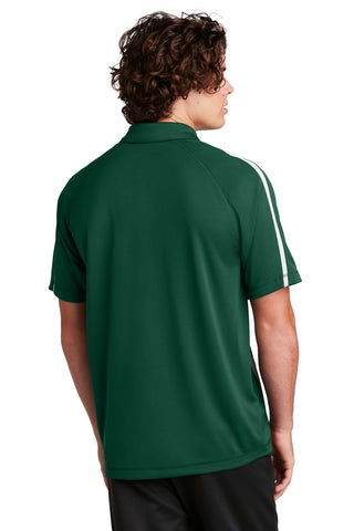 Sport-Tek PosiCharge Micro-Mesh Colorblock Polo (Forest Green/ White)