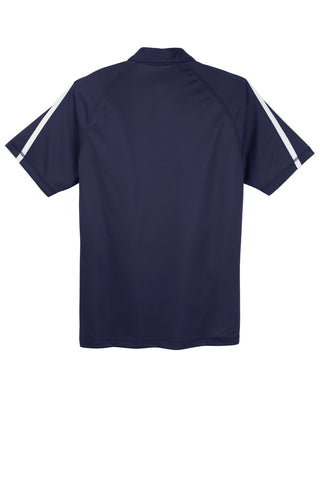 Sport-Tek PosiCharge Micro-Mesh Colorblock Polo (True Navy/ White)