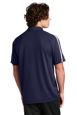 Sport-Tek PosiCharge Micro-Mesh Colorblock Polo (True Navy/ White)