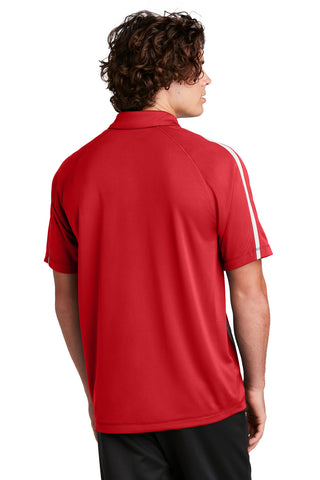 Sport-Tek PosiCharge Micro-Mesh Colorblock Polo (True Red/ White)