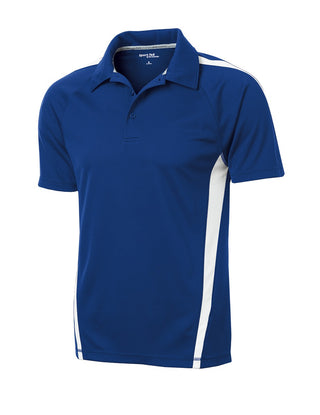 Sport-Tek PosiCharge Micro-Mesh Colorblock Polo (True Royal/ White)