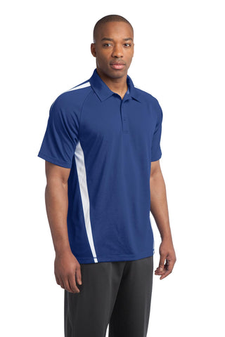 Sport-Tek PosiCharge Micro-Mesh Colorblock Polo (True Royal/ White)