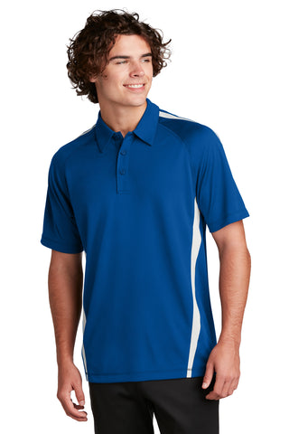 Sport-Tek PosiCharge Micro-Mesh Colorblock Polo (True Royal/ White)