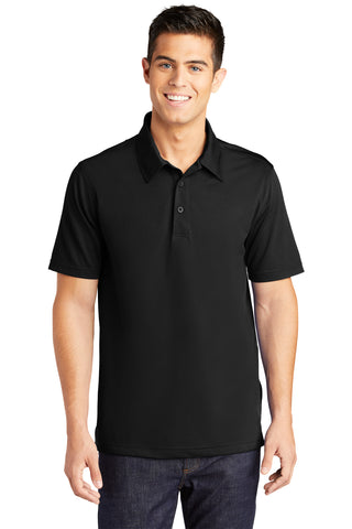 Sport-Tek PosiCharge Active Textured Polo (Black)