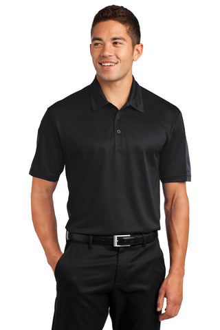 Sport-Tek PosiCharge Active Textured Colorblock Polo (Black/ Grey)