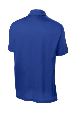 Sport-Tek PosiCharge Active Textured Colorblock Polo (True Royal/ Grey)