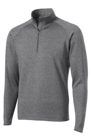 Sport-Tek Sport-Wick Stretch 1/4-Zip Pullover (Charcoal Grey Heather)