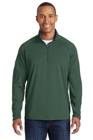 Sport-Tek Sport-Wick Stretch 1/4-Zip Pullover (Forest Green)