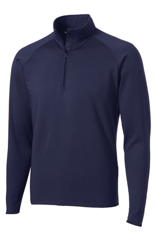 Sport-Tek Sport-Wick Stretch 1/4-Zip Pullover (True Navy)