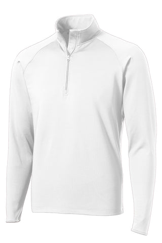 Sport-Tek Sport-Wick Stretch 1/4-Zip Pullover (White)