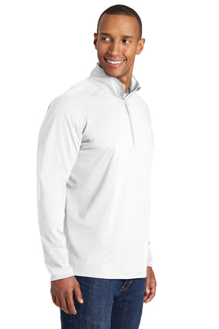 Sport-Tek Sport-Wick Stretch 1/4-Zip Pullover (White)