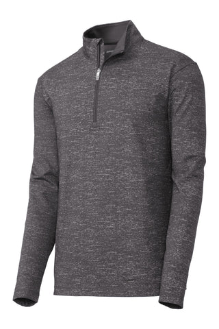 Sport-Tek Sport-Wick Stretch Reflective Heather 1/2-Zip Pullover (Charcoal Grey)