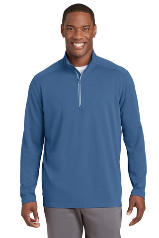 Sport-Tek Sport-Wick Textured 1/4-Zip Pullover (Dawn Blue)