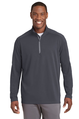 Sport-Tek Sport-Wick Textured 1/4-Zip Pullover (Iron Grey)