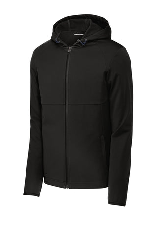 Sport-Tek Hooded Soft Shell Jacket (Deep Black)