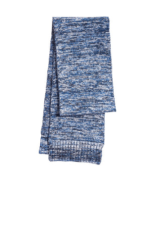 Sport-Tek Marled Scarf (True Royal/ Black/ White)