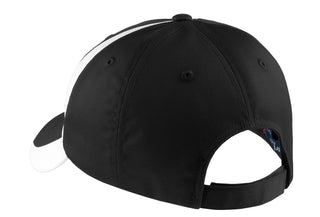 Sport-Tek Youth Dry Zone Nylon Colorblock Cap (Black/ White)