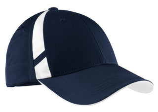 Sport-Tek Dry Zone Mesh Inset Cap (True Navy/ White)