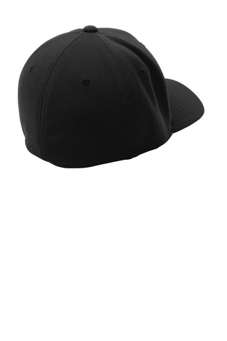 Sport-Tek Flexfit Cool & Dry Poly Block Mesh Cap (Black)