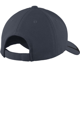 Sport-Tek Pique Colorblock Cap (Graphite/ Black)