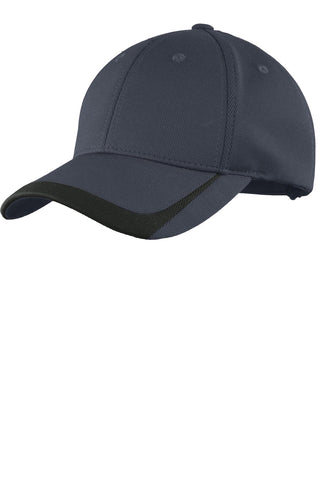 Sport-Tek Pique Colorblock Cap (Graphite/ Black)