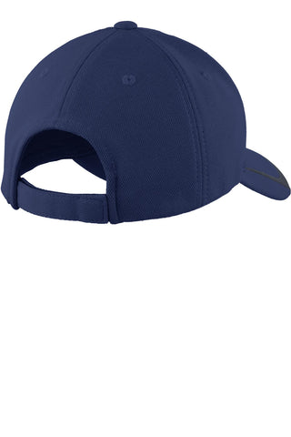 Sport-Tek Pique Colorblock Cap (True Navy/ Graphite)