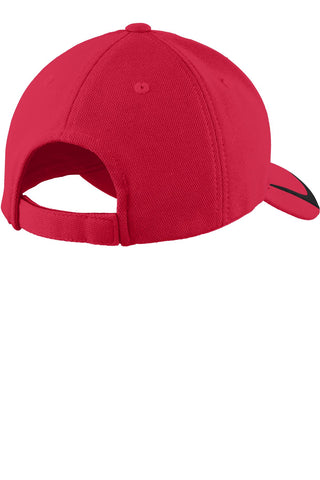 Sport-Tek Pique Colorblock Cap (True Red/ Black)