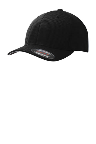 Sport-Tek Flexfit Grid Texture Cap (Black)