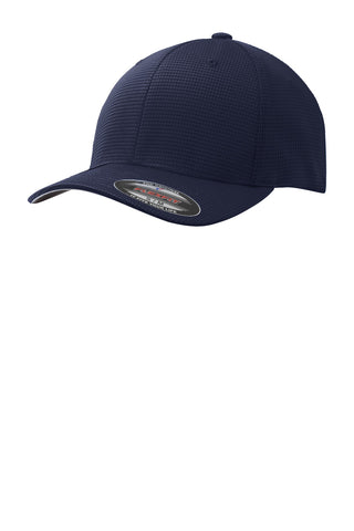 Sport-Tek Flexfit Grid Texture Cap (True Navy)