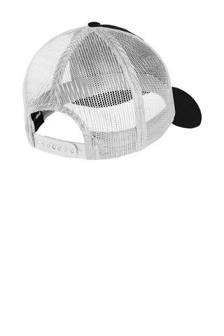 Sport-Tek PosiCharge Competitor Mesh Back Cap (Black/ White)