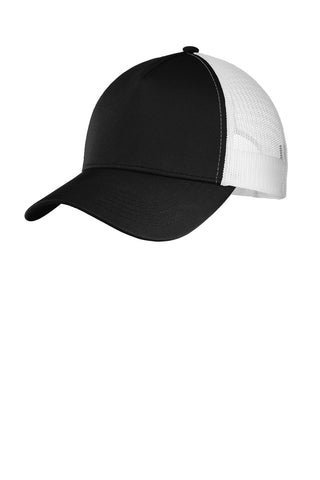Sport-Tek PosiCharge Competitor Mesh Back Cap (Black/ White)