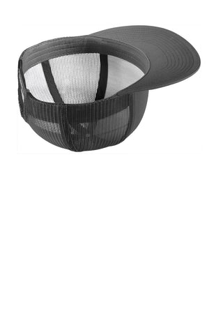 Sport-Tek Yupoong 5-Panel Classic Trucker Mesh Back Cap (Graphite/ Graphite)