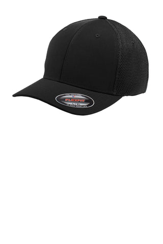 Sport-Tek Flexfit Air Mesh Back Cap (Black/ Black)