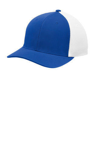 Sport-Tek Flexfit Air Mesh Back Cap (True Royal/ White)