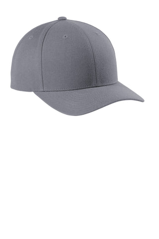 Sport-Tek Yupoong Curve Bill Snapback Cap (Graphite)