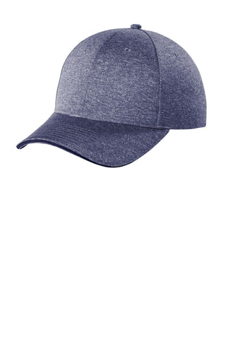 Sport-Tek Contender Snapback Cap (True Navy Heather/ True Navy)