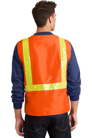 Port Authority Enhanced Visibility Vest (Safety Orange/ Reflective)