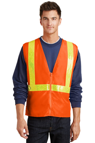 Port Authority Enhanced Visibility Vest (Safety Orange/ Reflective)