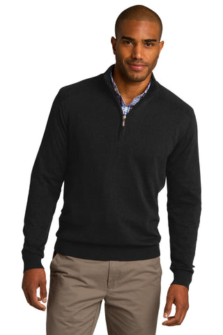 Port Authority 1/2-Zip Sweater (Black)