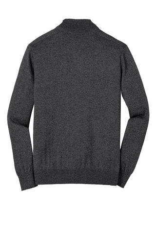 Port Authority 1/2-Zip Sweater (Charcoal Heather)