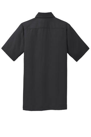 Red Kap Short Sleeve Solid Ripstop Shirt (Black)