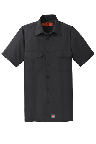 Red Kap Short Sleeve Solid Ripstop Shirt (Black)