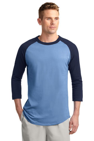 Sport-Tek Colorblock Raglan Jersey (Carolina Blue/ Navy)