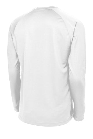 Sport-Tek Dry Zone Long Sleeve Raglan T-Shirt (White)