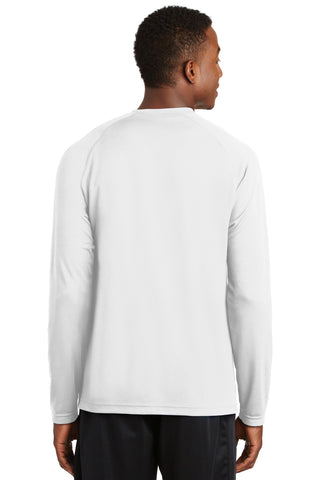 Sport-Tek Dry Zone Long Sleeve Raglan T-Shirt (White)