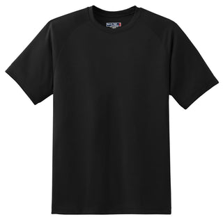 Sport-Tek Dry Zone Short Sleeve Raglan T-Shirt (Black)